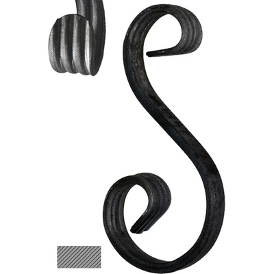 Esko 200 x 85/45 mm, 12 x 6 mm, široké rozkutie
