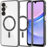 Techsuit Калъф за Samsung Galaxy A15 4G / A15 5G - Luxury Crystal MagSafe - Черен (KF2335185)