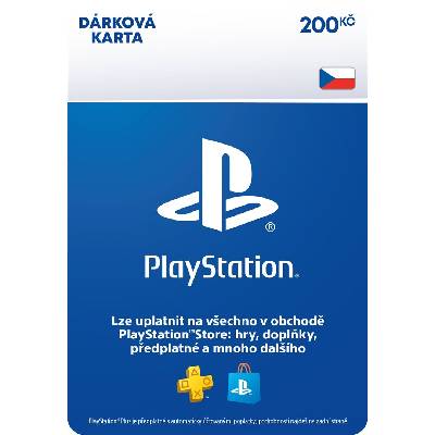 PlayStation Store predplatená karta 200 Kč CZ