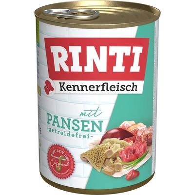 RINTI 6x400г Kennerfleisch RINTI, консервирана храна за кучета - шкембе
