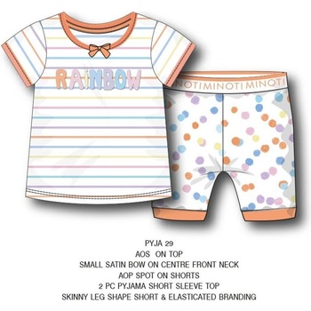 Minoti Pyžamo dívčí krátké Minoti PYJA 29 holka