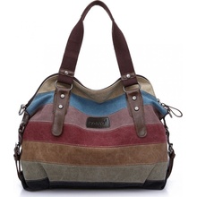 Kono dámská outdoorová kabelka duhová Canvas