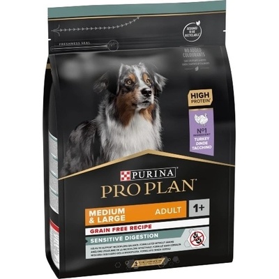 Pro Plan Medium & Large Adult Sensitive Digestion Grain Free granule pro psy krůta 2,5 kg