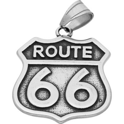 Ewena Přívěsek Route 66 z oceli KB621