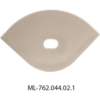 ML-762.044.02.1 Koncovka pro RL s otvorem, stříbrná barva, 1 ks