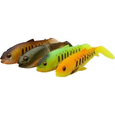 Savage Gear Gumová nástraha Craft Cannibal Paddletail Dark Water Mix 4pc - 12,5cm 20g