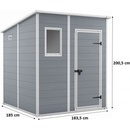 Keter Manor 6 x 6 sivý