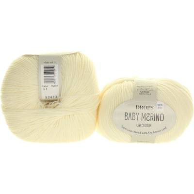 Drops Baby Merino 01 bílá