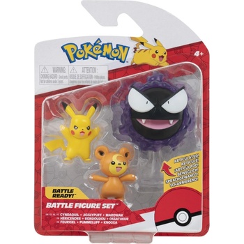 Boti Pokémon akční Pikachu Gastly Teddiursa 5-8 cm