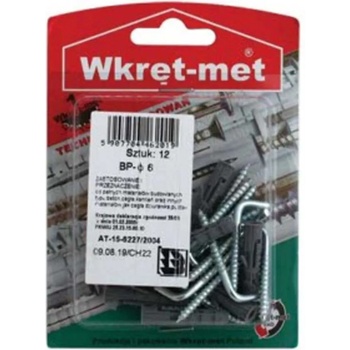 Wkret-met Дюбел с ъгл. кука Ф12 4 БР/БЛ. wkret-met 26511