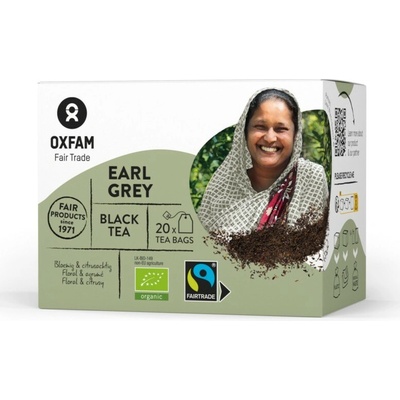 Oxfam Fair Trade Bio černý čaj Earl Grey ze Šrí Lanky 20 x 1,8 g