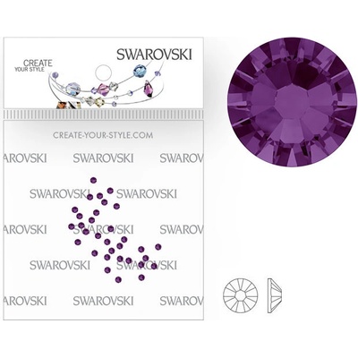Swarovski kryštáliky SS5 Amethyst 50 ks
