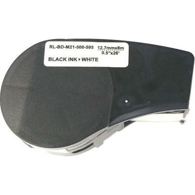 Páska - BRADY M21-500-595-WT - Vinyl - 12,7 mm bílá - černý tisk - kompatibilní