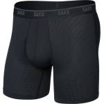 Saxx Мъжко синтетично термобельо Saxx Quest Quick-Dry Mesh Boxer Brief Fly 6'' Synthetic base layer - Black (014-2478-0112)