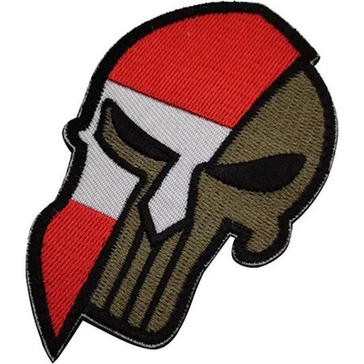 WARAGOD Vyšívaná nášivka Punisher, Rakúsko