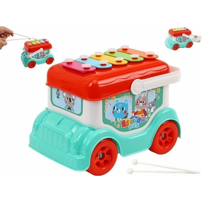 Mikro Trading Autobus/xylofon 19cm volný chod 24m+