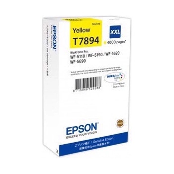 EpsonworkforceBlaek Epson T7894 Yellow касета с мастило XXL (C13T789440)