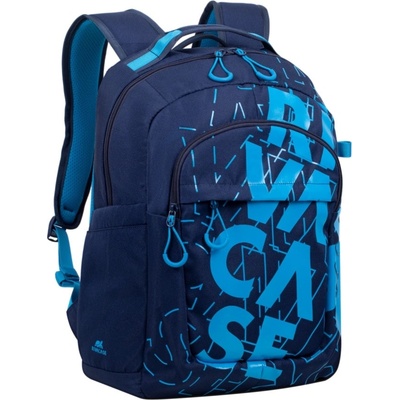 RIVACASE Раница за лаптоп Rivacase 5430 Dark blue/light blue, до 15.6" (39.62 cm), полиестер, водоустойчивост, синя (5430 Dark blue/ light blue)