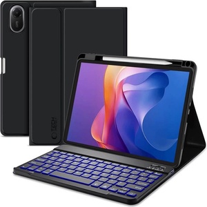 Tech-Protect Калъф с Клавиатура за Xiaomi Redmi Pad 2 11" 2025, Tech-Protect SC Pen Keyboard Case, Черен (5906302318728)