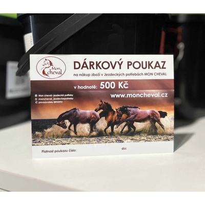 Dárkový poukaz 500 Kč – Zboží Dáma