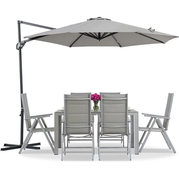 Garden Point Pesaro 3 м антрацитен градински чадър (ROGAP1001)