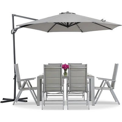 Garden Point Pesaro 3 м антрацитен градински чадър (ROGAP1001)