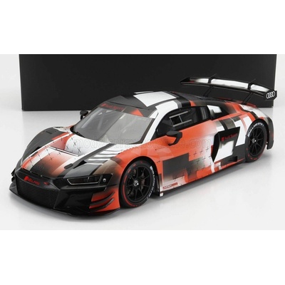 SPARK MODEL AUDI R8 LMS GT3 EVO II PRESENTATION 2022 WHITE RED BLACK 1/18
