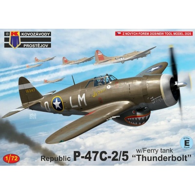 Kovozávody Prostějov Republic P47C2/5 Thunderbolt with Ferry tank 1:72