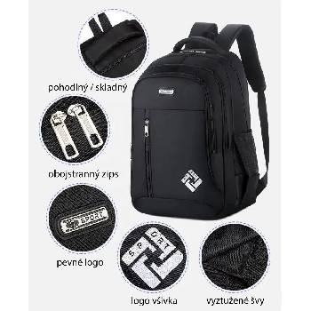 Platinium Batoh s USB portom 16" čierny BSP25
