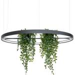 THORO Черно алуминиево LED висящо осветително тяло ø 110 cm RIO - Thoro (TH.556)
