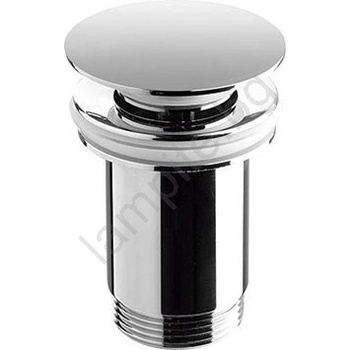 Bathco 0211 - Слив за умивалник с преливник Click-Clack, диаметър 6 см, лъскав хром (BO0012)