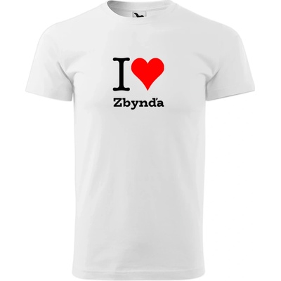 Tričko I love Zbynďa dárky pro zamilované páry bílé – Hledejceny.cz