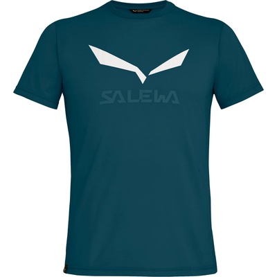 Salewa Мъжка спортна тениска Salewa Solidlogo Dry T-Shirt Sport shirt - Pond Blue - размер 52 (216-2734-1415)