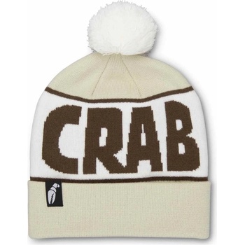 Crab Grab Pom Beanie Coffee Cream
