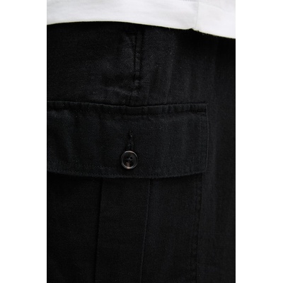 Calvin Klein панталон карго мъжки с лен (LV04RF611G)