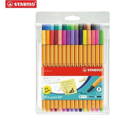 Stabilo point 88 sada 30 +5 ks Neon