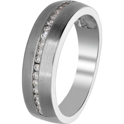 Zlaton Prsten bílé zlato s diamanty 000211308131