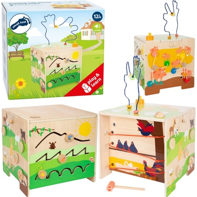 Small Foot motorická kostka Country life