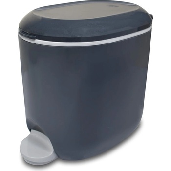 Addis Тъмносиво пластмасово кошче за боклук с педал 3, 5 l - Addis (519101)