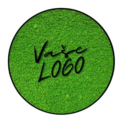 Mechový obraz – firemní logo kruh