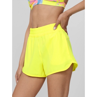 4F H4L22-SKDT016 Dámske kraťasy neon lemon