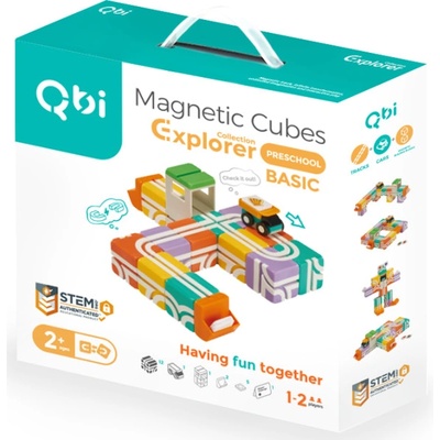 QBI Preschool Explorer Pack magnetická stavebnice 22