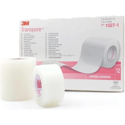 3M Transpore náplasť cievka 1,25 cm x 9,1 m 24 ks