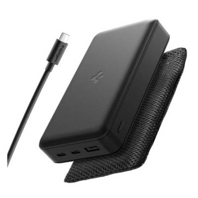 Spigen EA3020 преносим зарядно устройство с капацитет 20 000 mAh и бързо зареждане с мощност 30 W (ABA09433)