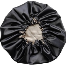 Muru Obojstranná Saténová Čiapka na spanie Čierna Hnedá