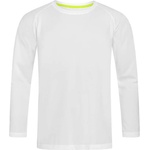 Stedman mesh long sleeve st8420 / Мъжка спортна риза с дълъг ръкав - бяла m (st8420whim)