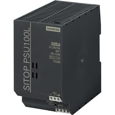 Siemens SITOP PSU100L 24 V/10 A síťový zdroj na DIN lištu 24 V/DC 10 A 240 W Počet výstupů:1 x Obsah 1 ks