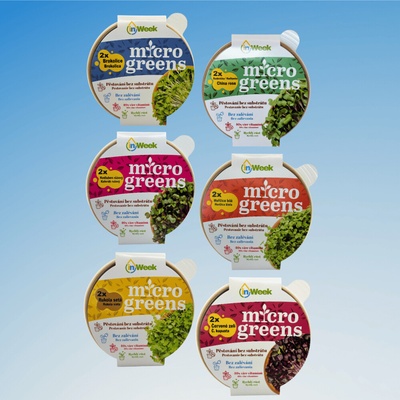 6x Sada microgreens semínek inWeek výběr 1 S přebalem