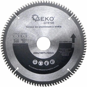 GEKO Pilový kotouč s SK plátky vidiový na hliník 200x32x100T