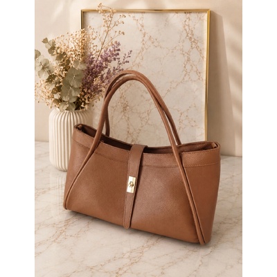 Laura Biaggi kožená Shopper kabelka TS66-6575 černá